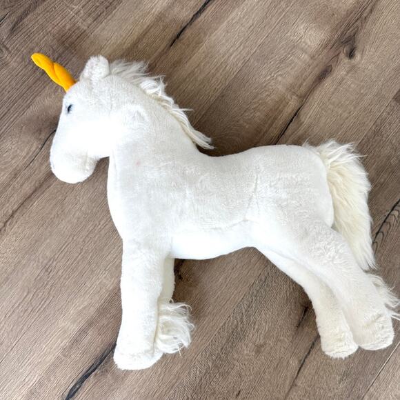 Vintage Unicorn Plush Toy White Stuffed Animal Dakin Pillow Pets 1981 20"